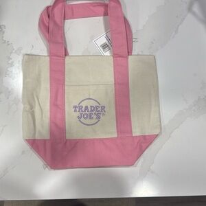 Pink and Cream Tote Bag